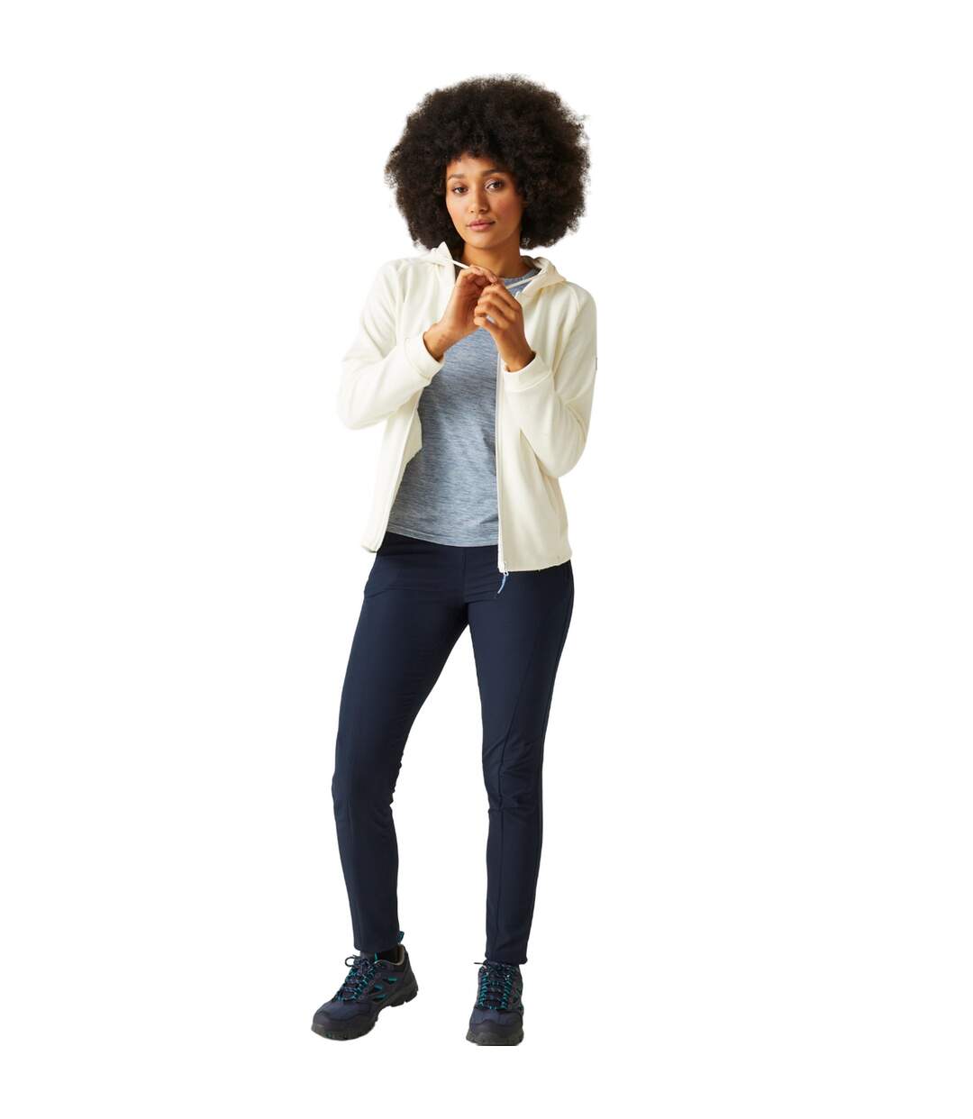 Womens/ladies Flamino Full Zip Fleece Jacket Polar Bear Regatta-1