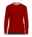 Gildan Pack of 5 Mens Soft Style Long Sleeve T-Shirt  (Red) - UTBC4808-1