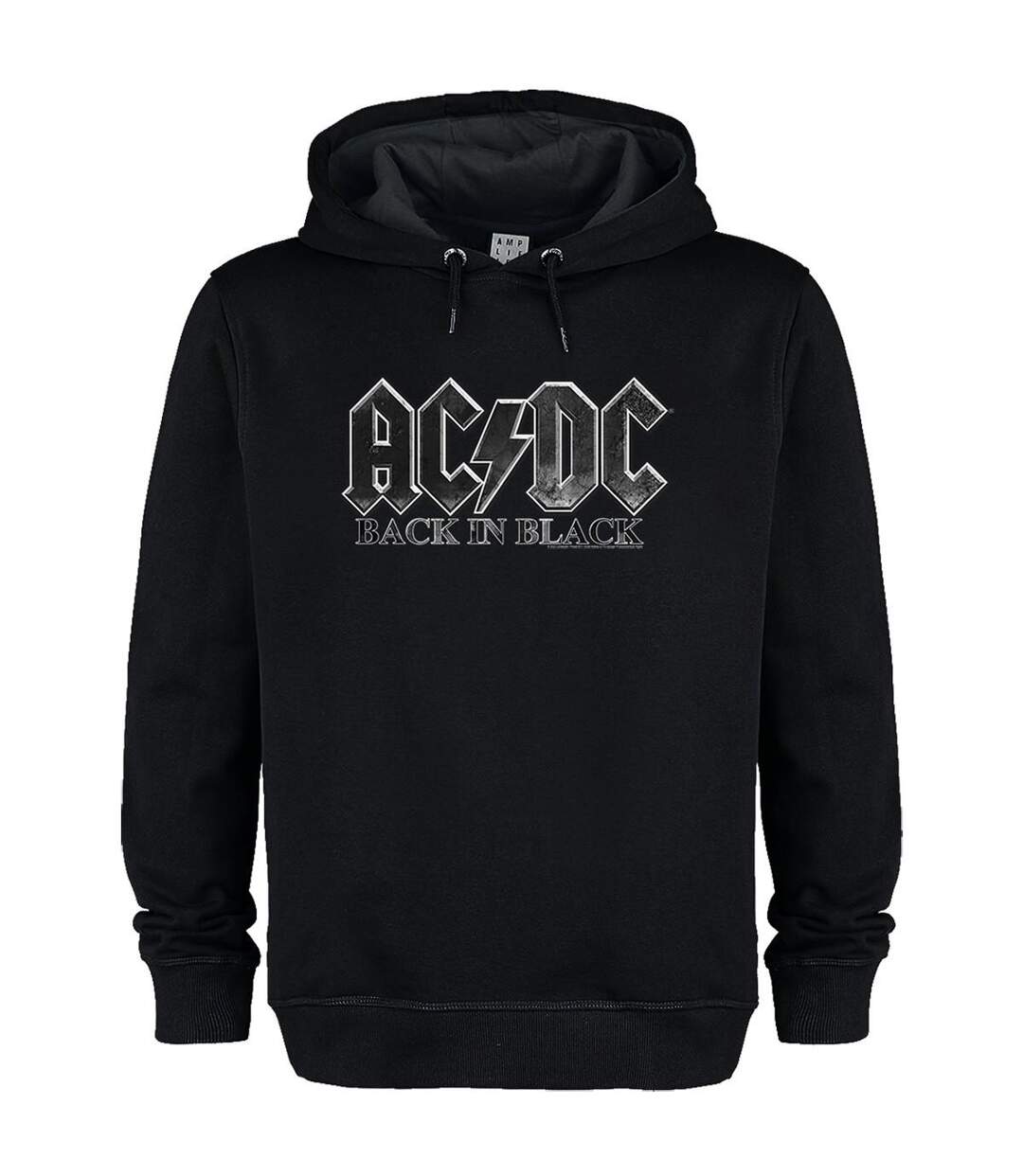 Unisex Adult Acdc Back In Back Hoodie Black Amplified-1