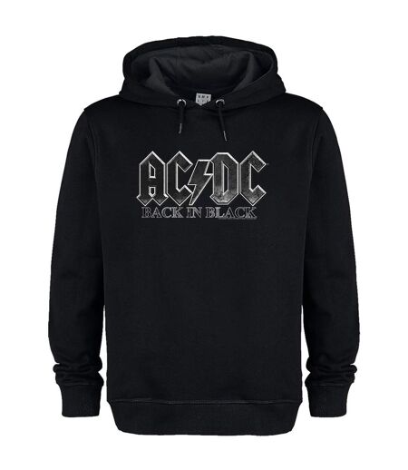 Unisex Adult Acdc Back In Back Hoodie Black Amplified