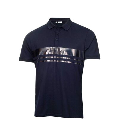 Mens Short-sleeved Polo Shirt Navy Calvin Klein
