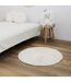 Tapis Rond Enfant Soleil Métallisé 80cm Beige-3