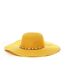 Capeline en paille à large bord jaune via lorenzo mimosa-1