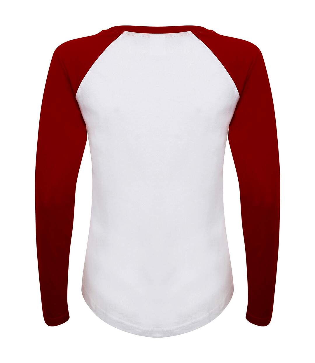 T-shirt femme blanc / rouge Skinni Fit