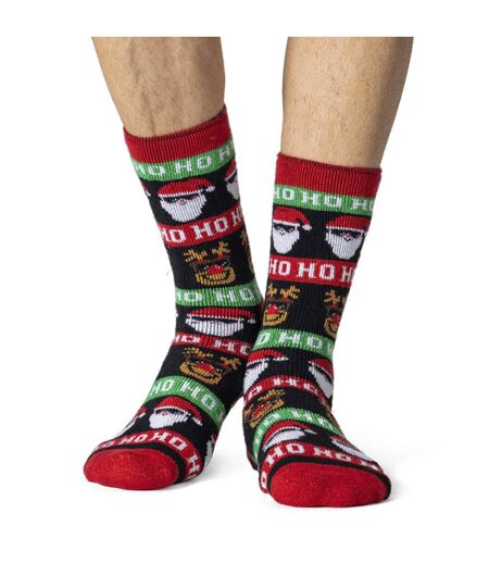Mens Fluffy Christmas Socks by Heat Holders Lite