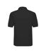 Unisex adult classic polycotton polo shirt black Russell