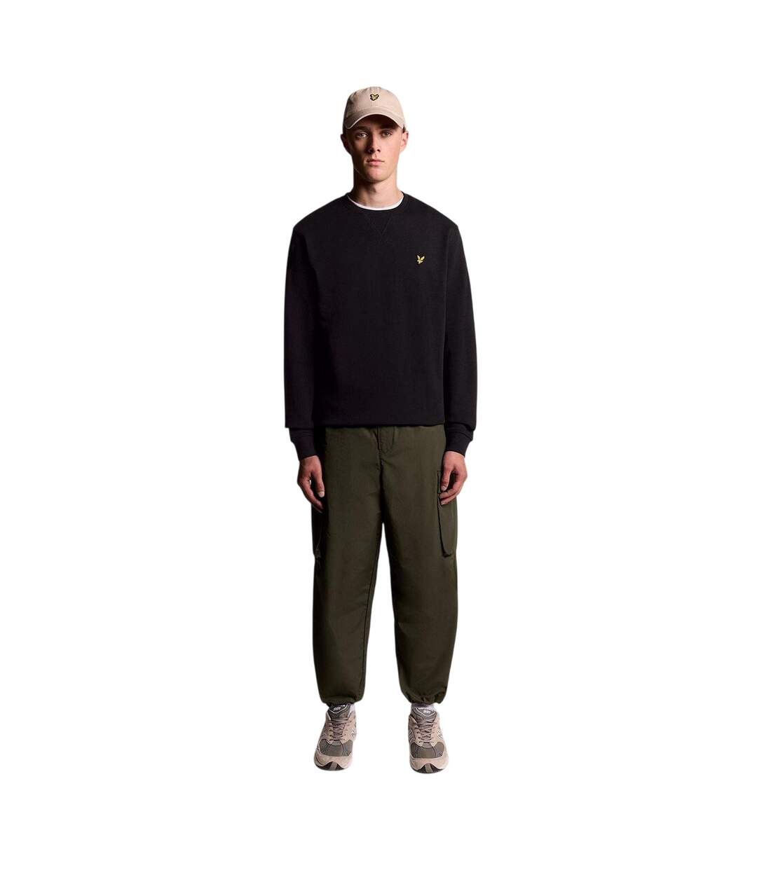 Sweat Uni À Col Ras-du-cou Homme Noir Lyle & Scott-4