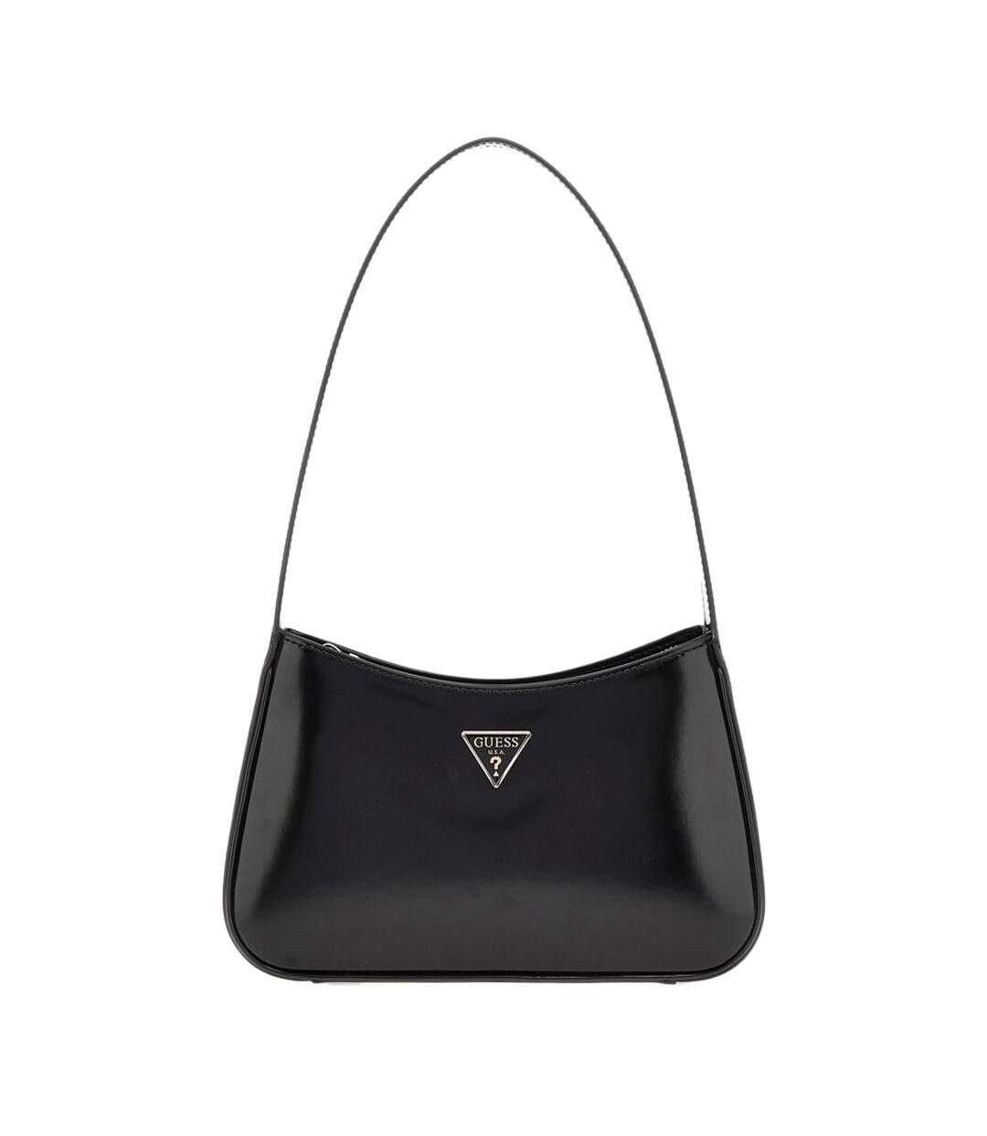 Sac à main noir femme guess arnela top zip shoul-1