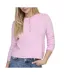 Pull rose femme only half button-1