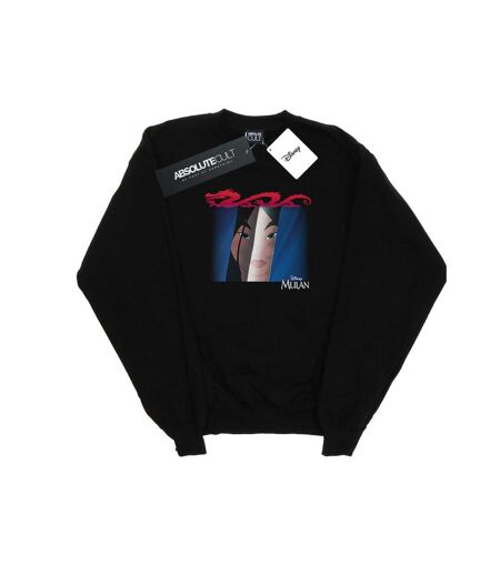 Disney Sweatshirt Mulan Face Peep Femme/Ladies (Noir) - UTBI50429