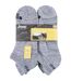 Pack Of 6  Mens Cushioned Trainer Socks  Grey Jeep-3