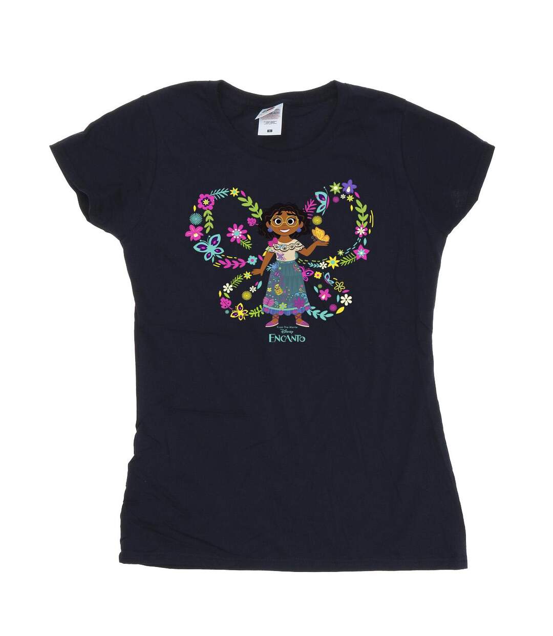 Disney - T-shirt ENCANTO MIRABEL BUTTERFLY - Femme (Bleu marine) - UTBI19536-1