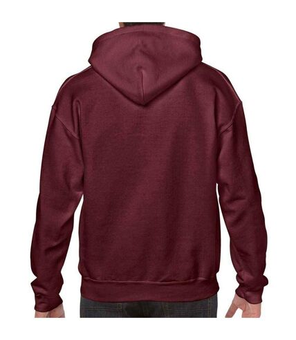 Unisex adult heavy blend hoodie maroon Gildan