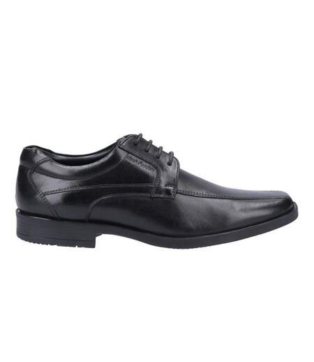 Hush Puppies Mens Brandon Leather Shoes (Black) - UTFS7396