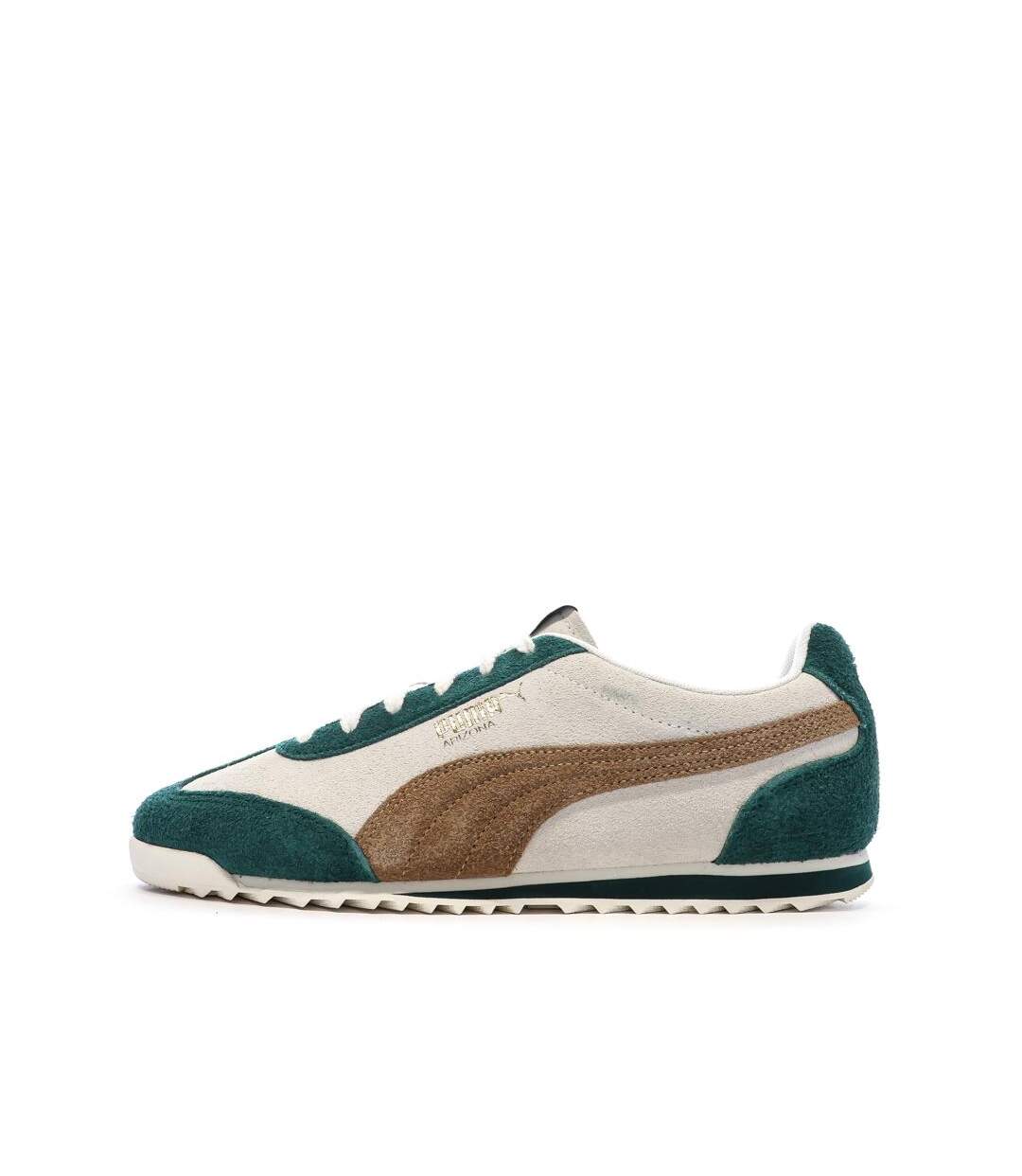 Baskets vert/beige homme puma arizona suede-1