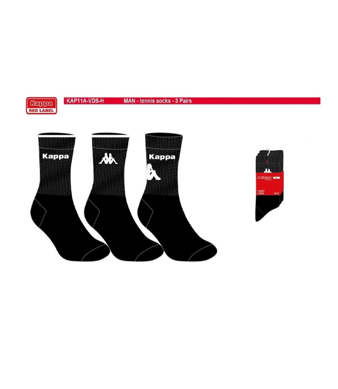 Chaussettes Homme TENNIS KAPPA - Pack de 6-4
