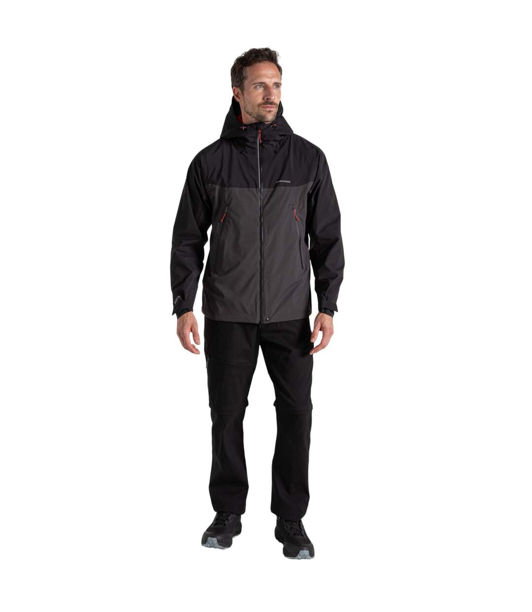 Veste imperméable diggory homme noir / poivre noir Craghoppers-4