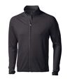 Elevate Mens Mani Power Fleece Full Zip Jacket (Solid Black) - UTPF1942