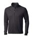 Elevate Mens Mani Power Fleece Full Zip Jacket (Solid Black)