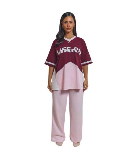 T-shirt Tate Femme Rose Bordeaux Foncé Mars