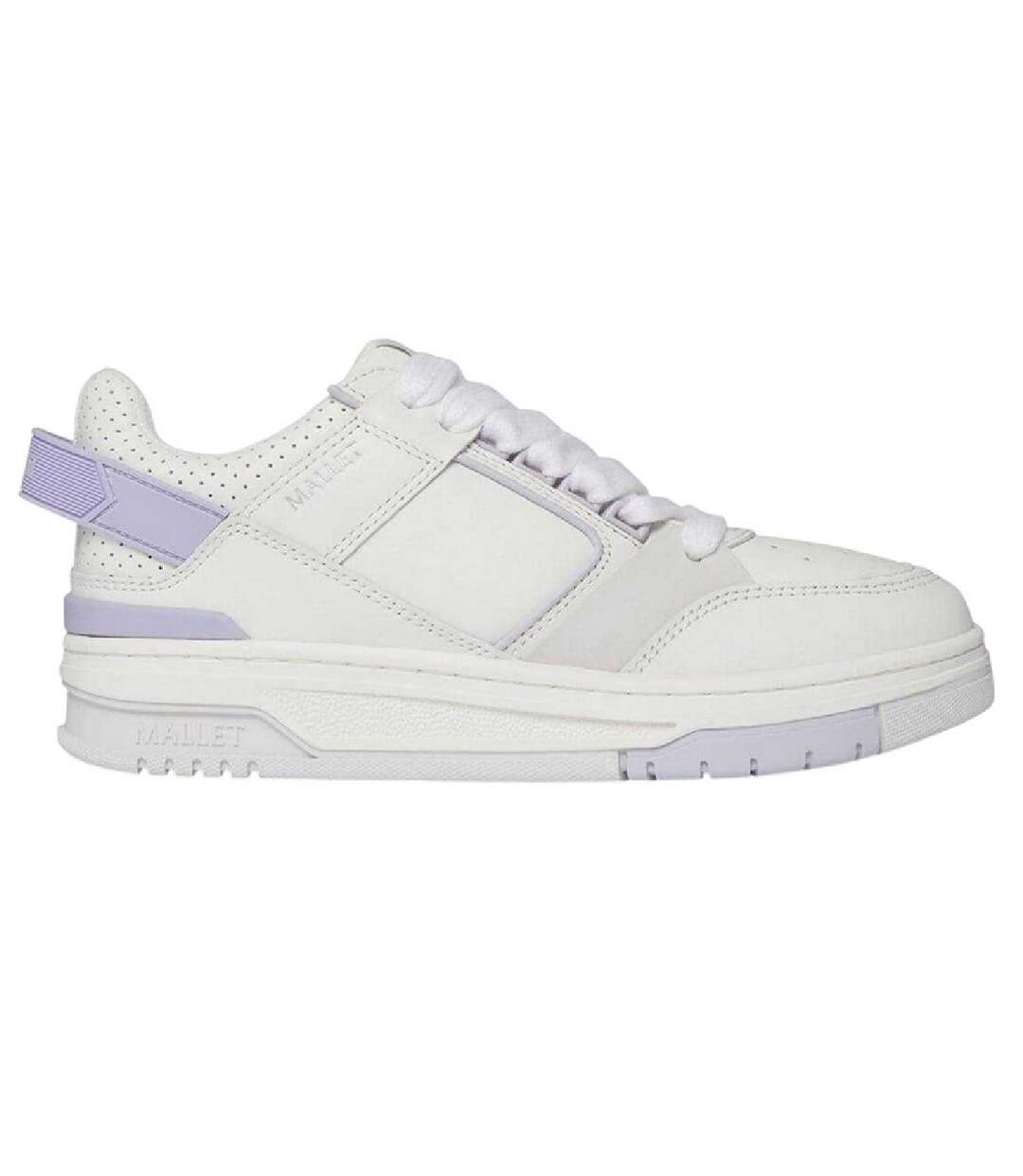 Baskets Compton Femme Blanc Lilas Mallet-3
