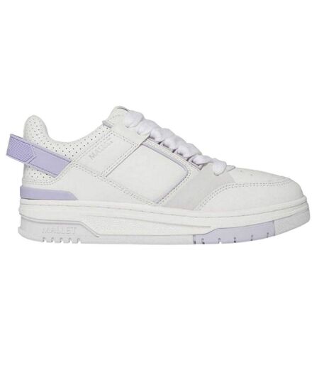 Baskets Compton Femme Blanc Lilas Mallet