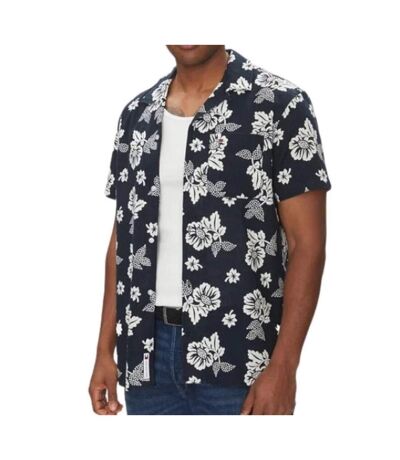 Chemise marine à motifs homme tommy hilfiger aop - l