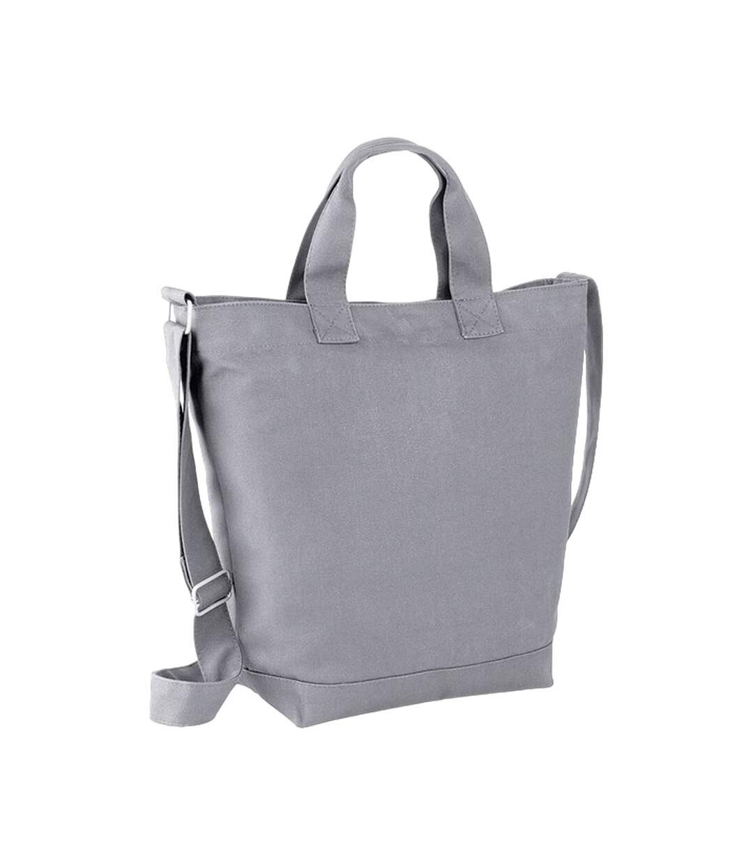 Sac de courses taille unique gris clair Bagbase-1