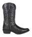Mens Rebel Frontier Full Grain Leather Cowboy Boots Black Onyx Durango-4