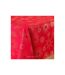Nappe Imprimé Métallisé Pampille 150x300cm Rouge & Or-2