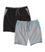 2er-Pack Shorts Beach aus Microfaser