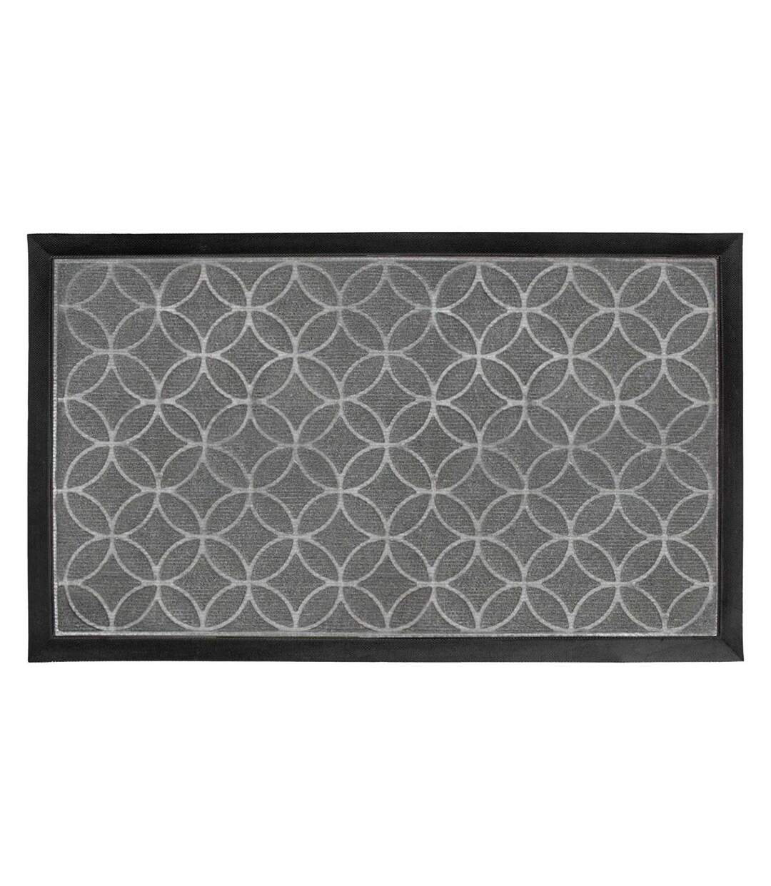 Tapis d'Entrée en Relief Emilio 45x75cm Gris-1