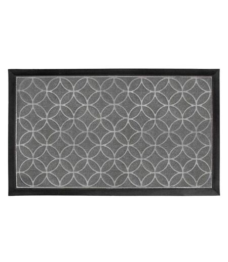 Tapis d'Entrée en Relief Emilio 45x75cm Gris