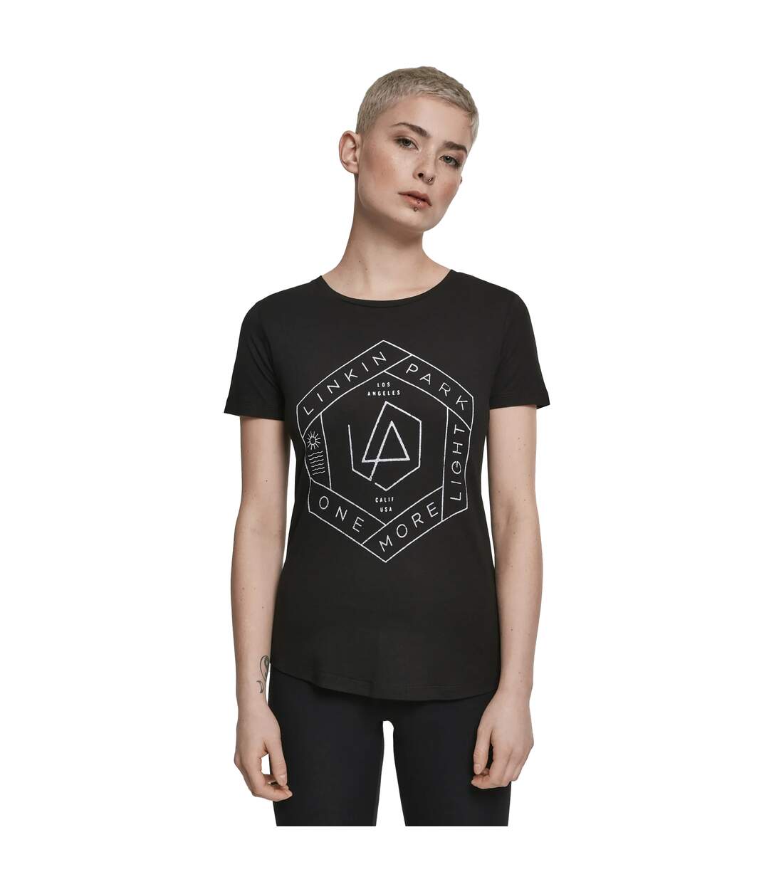 T-shirt One More Light Femme Noir Kaki MerchCode-1