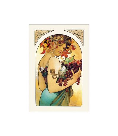 Alphonse Mucha - Impression montée (Multicolore) (40 cm x 30 cm) - UTPM6901