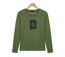 MAYFLOWER NIKKI4 : Tee-shirt manches longues olive en coton pour un style naturel-2