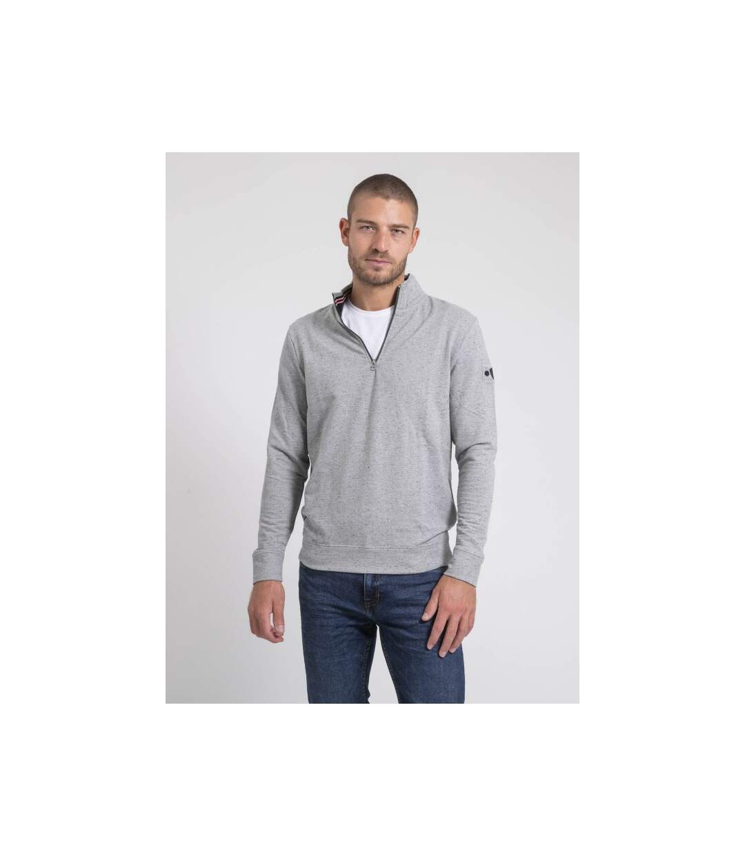 Sweat col montant zippé WALONIS