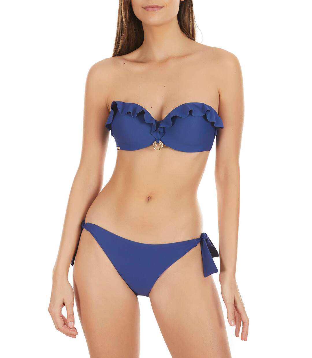 Haut maillot de bain bandeau à volants Basica Selmark Mare