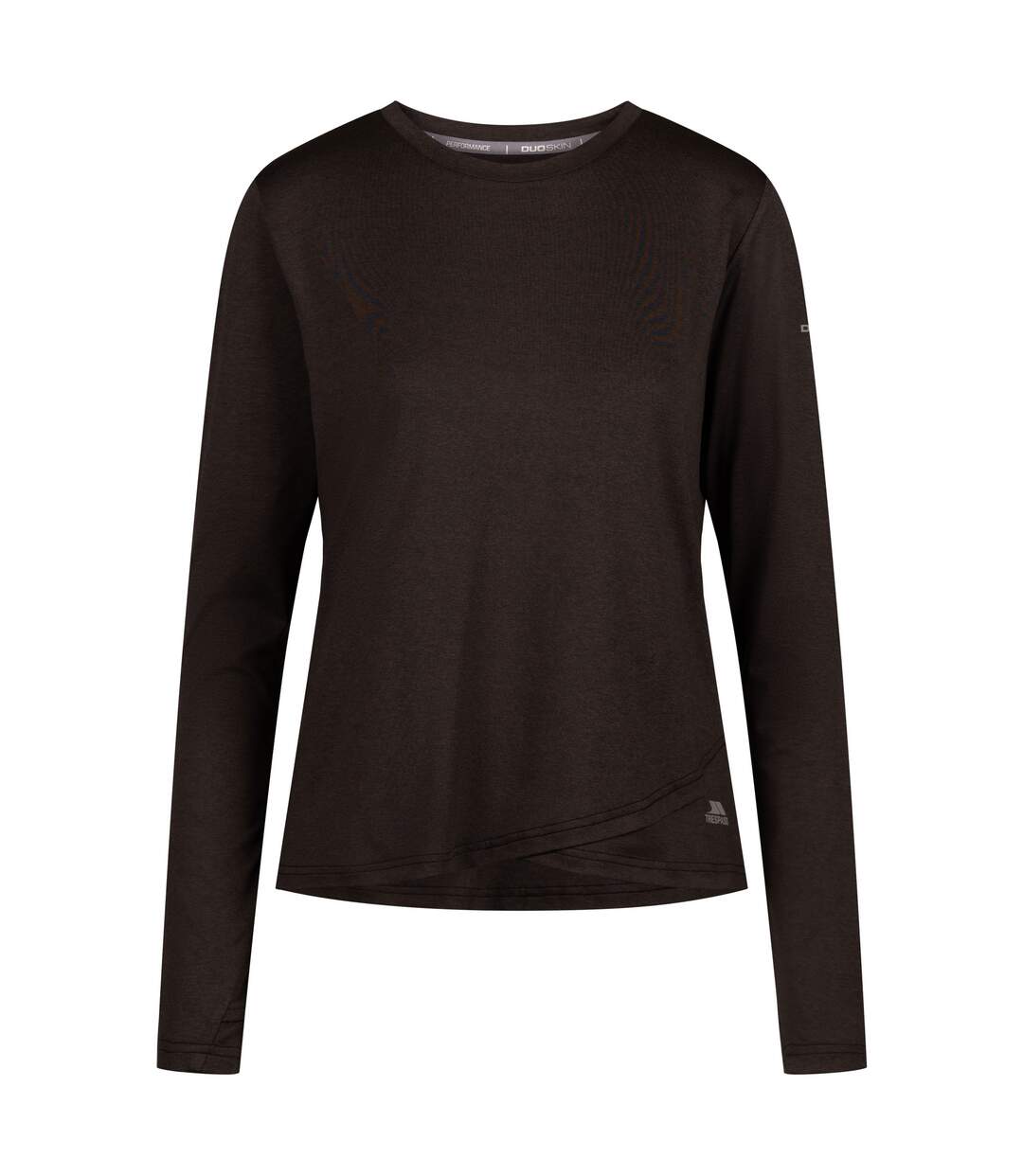 Womens/ladies Britney Active Top Black Marl Trespass-1