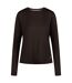 Womens/ladies Britney Active Top Black Marl Trespass-1