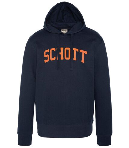 Sweat à capuche gros logo  -  Schott - Homme