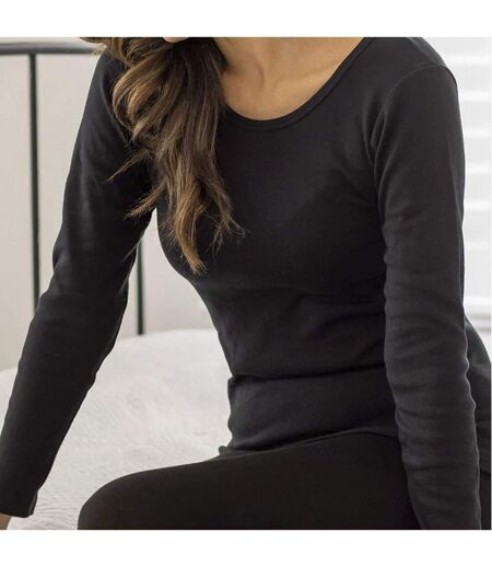 Cozy Women's Thermal Underwear Set: Long Sleeve Top & Long Leggings