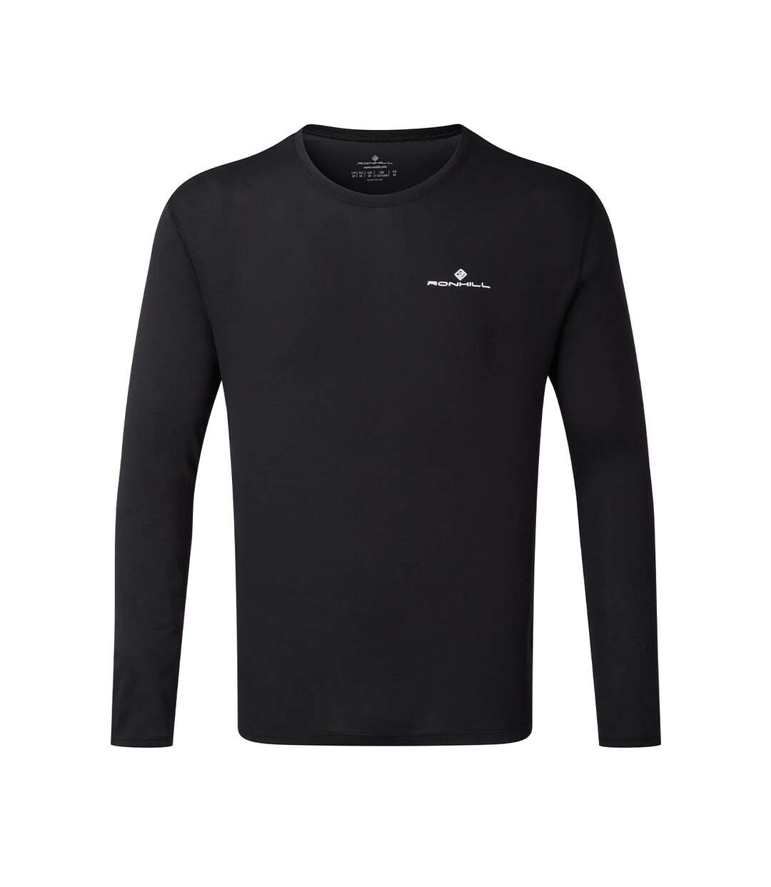 Mens Core Long-sleeved T-shirt Black Ronhill-2