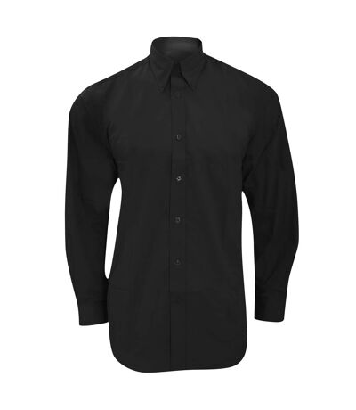 Kustom Kit Mens Workforce Long Sleeve Shirt (Black) - UTBC601