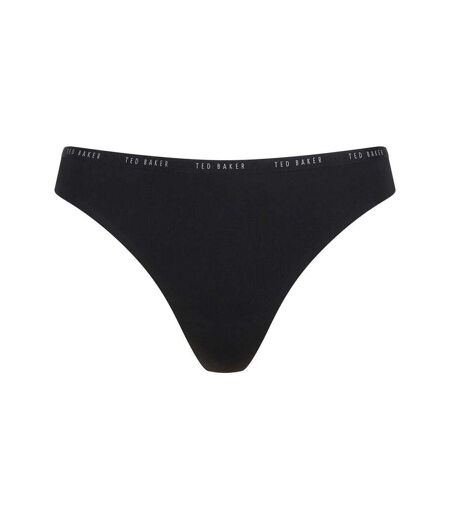Lot De 3  Strings Motif/style Logo Femme Noir Blanc Ted Baker