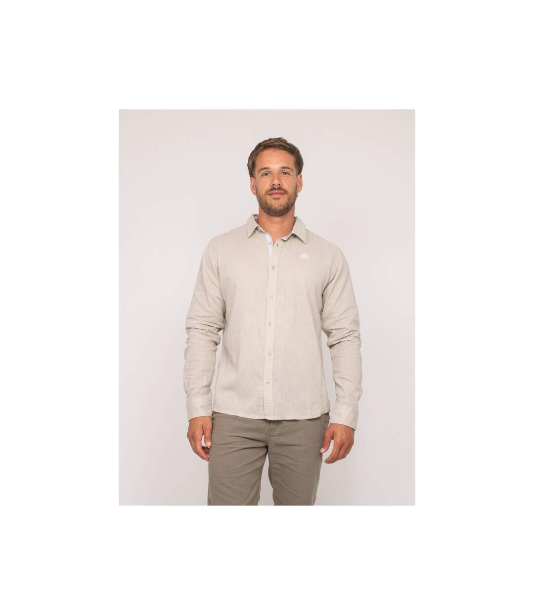 Chemise manches longues lin DUMOLAK-1