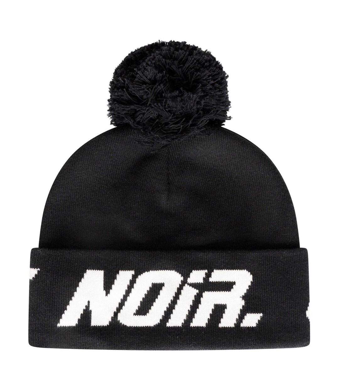 Bonnet Motif/style Lettrage Noir Blanc Societe Noir-2