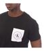 Mens Logo Pocket T-shirt Black Calvin Klein-4
