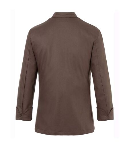 Womens/ladies Larissa Chef Jacket Light Brown Karlowsky