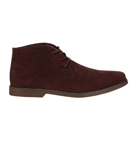 Mens Gresham Suede Desert Boots Brown Lee Cooper